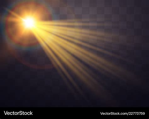 Sunlight light effects Royalty Free Vector Image