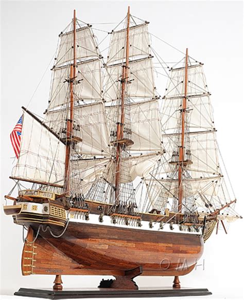 USS Constellation Frigate Wooden Tall Ship Model 38" Warship Assembled ...