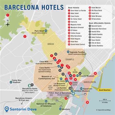 BARCELONA HOTEL MAP - Best Areas, Neighborhoods, & Places to Stay