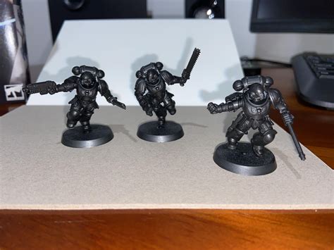 Almost fully painted Primaris Space Marines first time painting ...