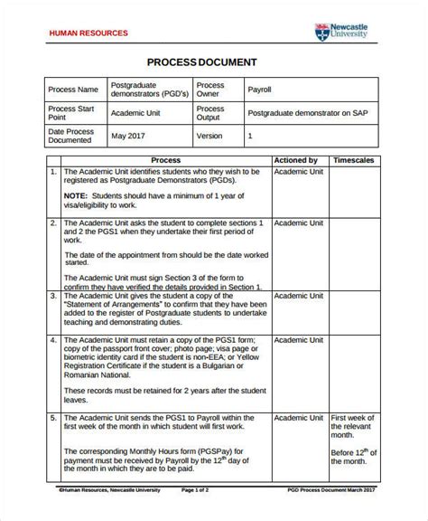 Process Document - 10+ Examples, Google Docs, Word, Apple Pages, PDF