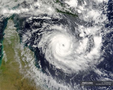 Satellite view of tropical cyclone Ingrid over Cape York Peninsula ...