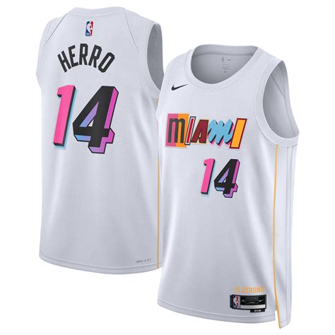 Miami Heat Nike City Edition Swingman Jersey 22 - White - Tyler Herro ...