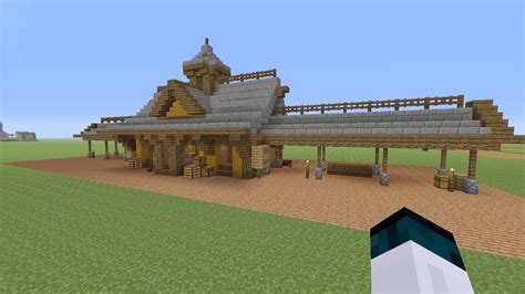 Minecraft Train Station Schematic