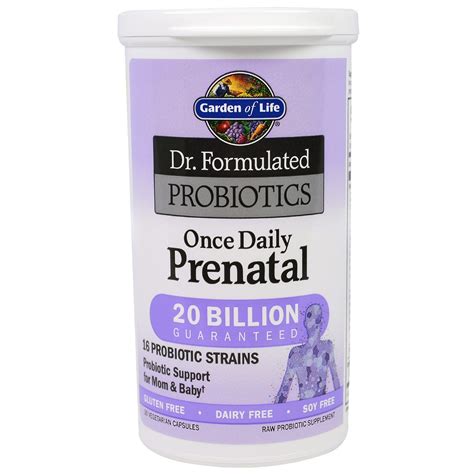 Garden of Life, Dr. Formulated Probiotics, Once Daily Prenatal, 30 ...