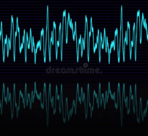 Electronic sine sound wave stock illustration. Illustration of ...