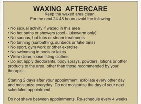 Waxing aftercare | After wax care, Waxing aftercare, Waxing tips