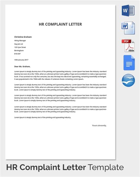 29+ HR Complaint Forms - Free Sample, Example Format | Free & Premium ...