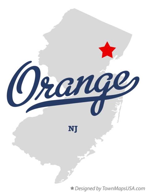 Map of Orange, NJ, New Jersey