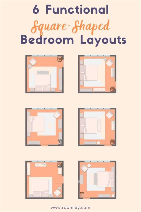 6 square shaped bedroom floor plan Bedroom Furniture Placement ...