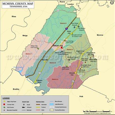 Tennessee Map Franklin County Regional