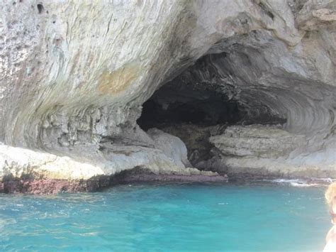 White Grotto, Capri, Italy. This was a terrifying experience. The hole ...