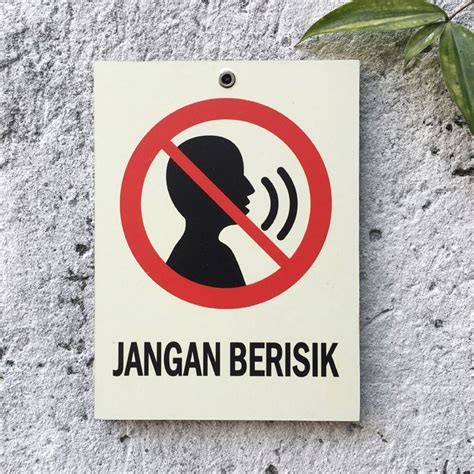 Jual Hiasan Dinding Rumah Walldecor Kayu Prohibition Sign Jangan ...