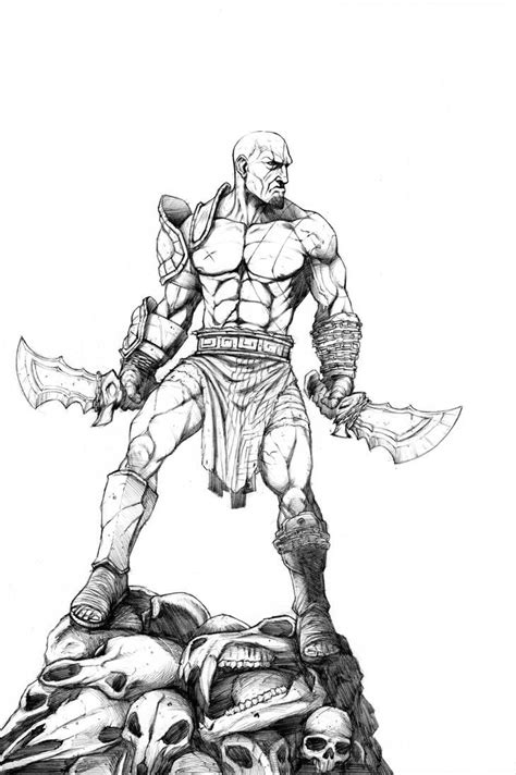 Kratos Pencils by JZINGERMAN | Kratos god of war, God of war, Character ...