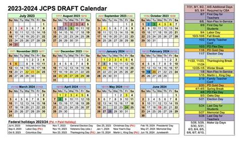 JCPS 2023-24 calendar: When school starts and other important dates