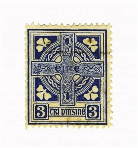 blue old stamp from ireland | Vintage postage, Rare stamps, Old stamps