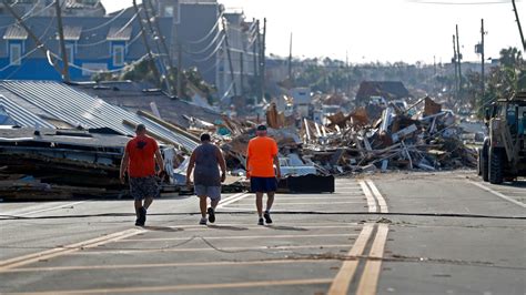 Hurricane Michael devastation in Panama City, Florida seen in drone ...