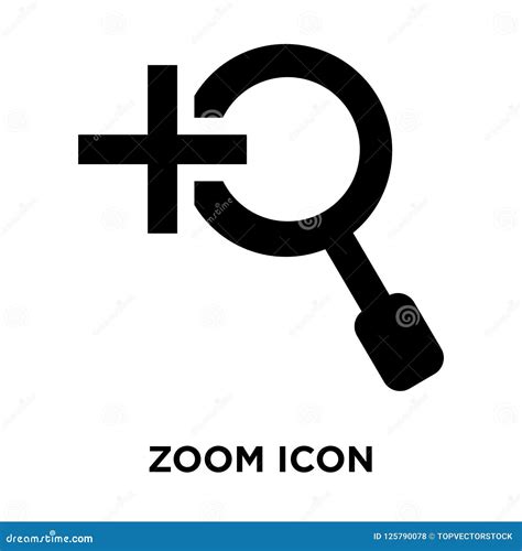 Zoom Icon Vector Isolated on White Background, Logo Concept of Z Stock ...