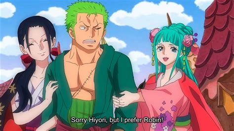 Zoro's girlfriend at the end of One Piece! Robin confesses to Zoro that ...