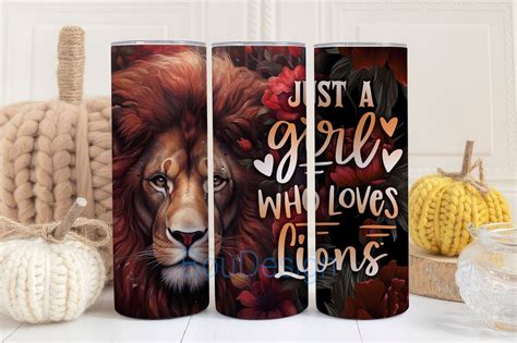 Lion Tumbler Gifts for Animal Lovers - Lion Birthday Gifts for Girls ...