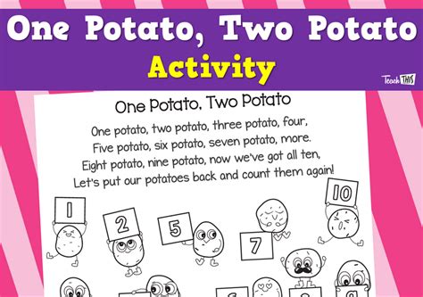 One Potato, Two Potato - Nursery Rhyme Activity :: Teacher Resources ...