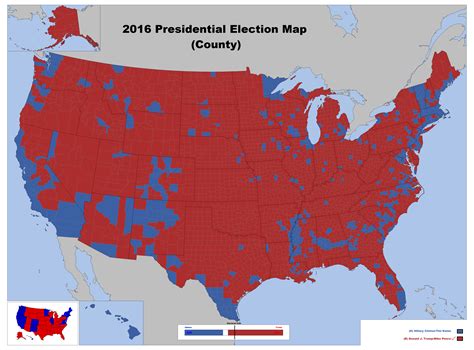 2016 Presidential Election Map (County) by LouisTheFox on DeviantArt