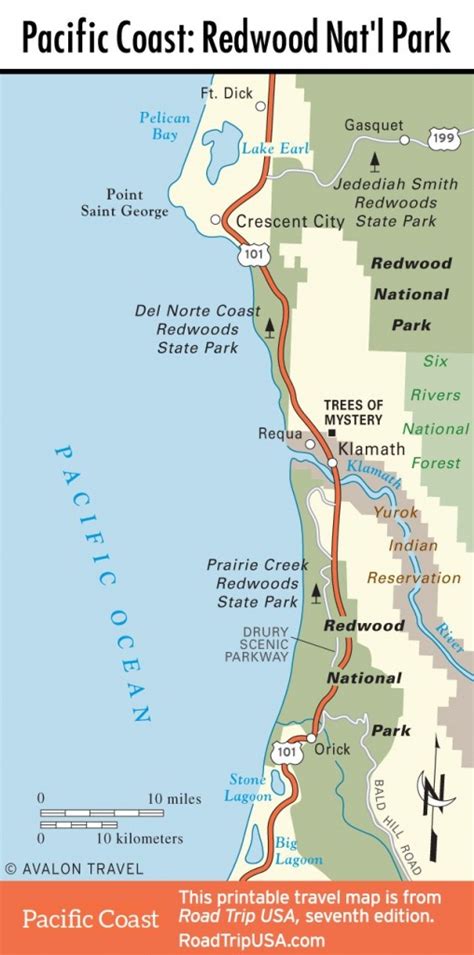 Coast Redwood Range And Biogeography - Redwoods Northern California Map ...