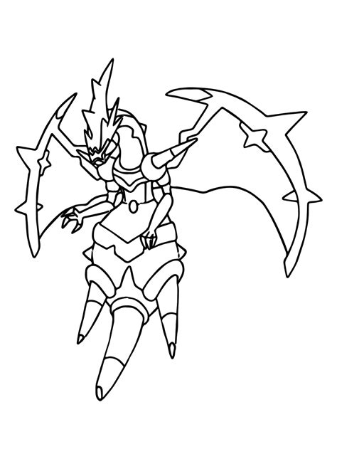 Draw Naganadel from Pokemon Coloring Page - Free Printable Coloring Pages