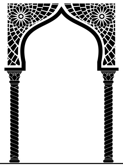 Arabic or Eastern style Architectural Arch 1220969 Vector Art at Vecteezy