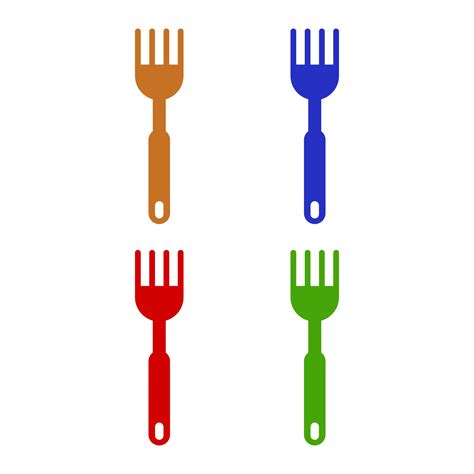 Fork Illustrated On White Background 3371378 Vector Art at Vecteezy