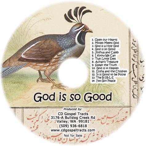 God Is So Good CD – CD Gospel Tracts