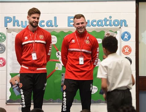 Walsall FC players visit school | Express & Star