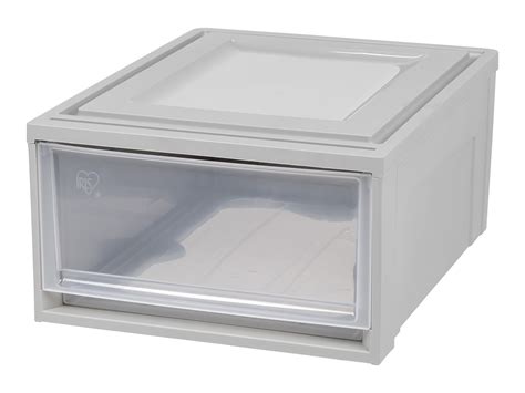 Iris Medium 1 Drawer Stackable Storage, Gray 170473 - Walmart.com ...