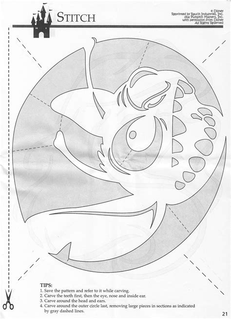 Disney: Lilo & Stitch (Free Pumpkin Stencil - Pumpkin Pattern - Pumpkin ...