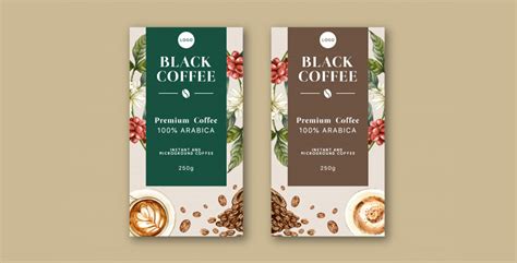 Coffee Packaging Design Template Free