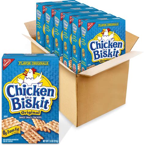 Chicken in a Biskit Original Baked Snack Crackers - 6-7.5 oz Boxes