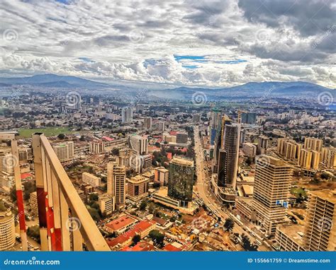 View Of Addis Ababa, Ethiopia With Large Ethiopian Orthodox Church In ...