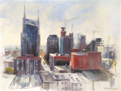 Nashville Skyline | Painting, Art, Canvas painting