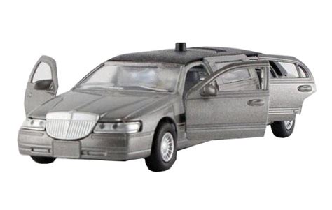 1:38 Kids Gray / White / Black Diecast Lincoln Limousine Toy [NM02B610 ...