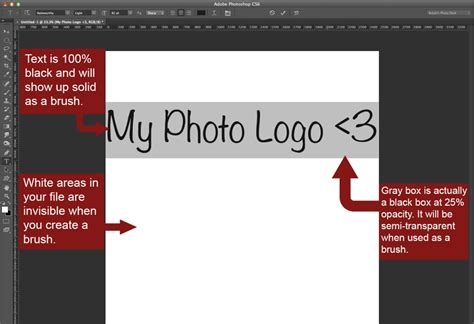 Photoshop Tutorial: How to Create a Brush Preset for Watermarking Your ...