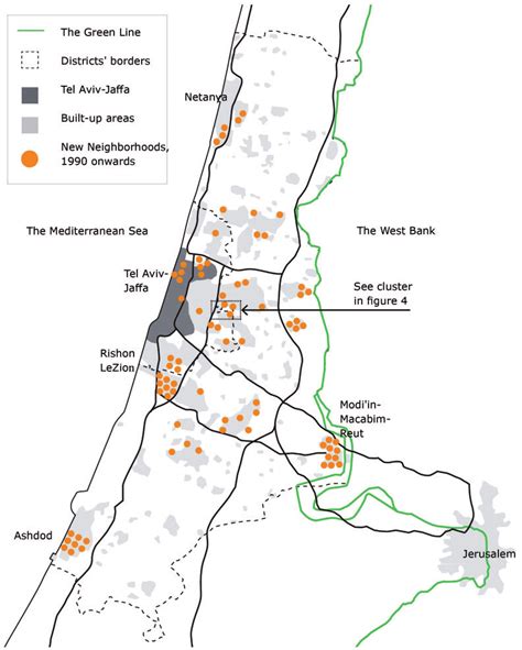 New neighborhoods in Tel Aviv Metropolitan Area, 1990 onwards (more ...