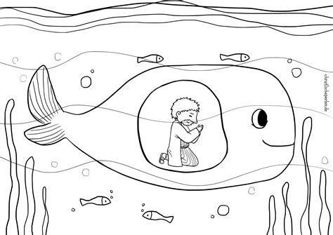 Free Coloring Pages For Jonah And The Whale - AmayaropHill