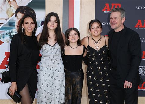 Matt Damon Joined By His Wife & 3 Daughters At The ‘Air’ Premiere ...