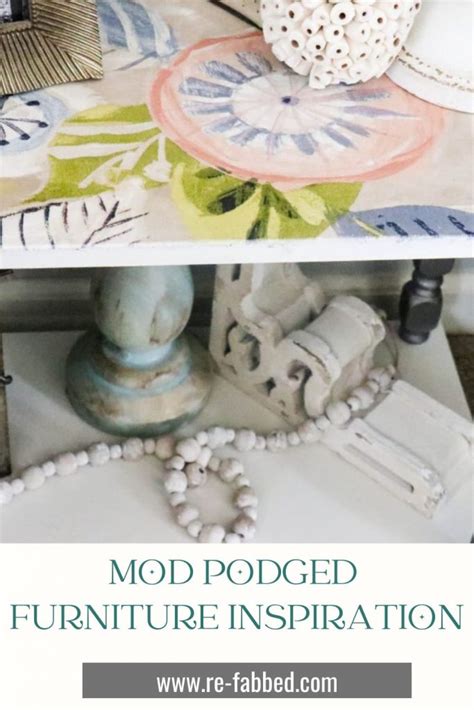 Mod Podge Furniture Ideas You'll Love - Re-Fabbed