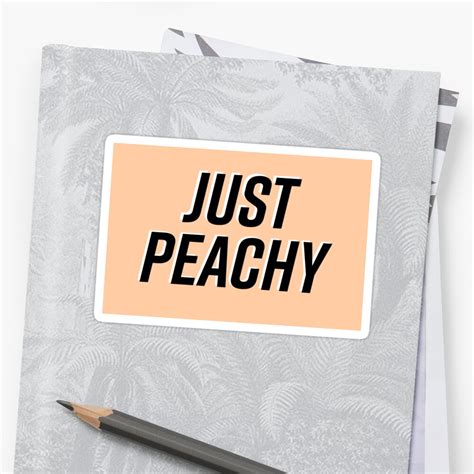 "Just peachy" Sticker by darcy23 | Redbubble