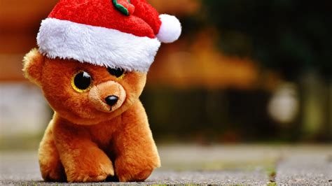 1920x1080 Wallpaper toy, teddy bear, christmas | Teddy bear images ...