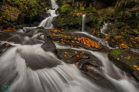 Lumsdale Waterfalls in Autumn - Landscape Photography by James Grant