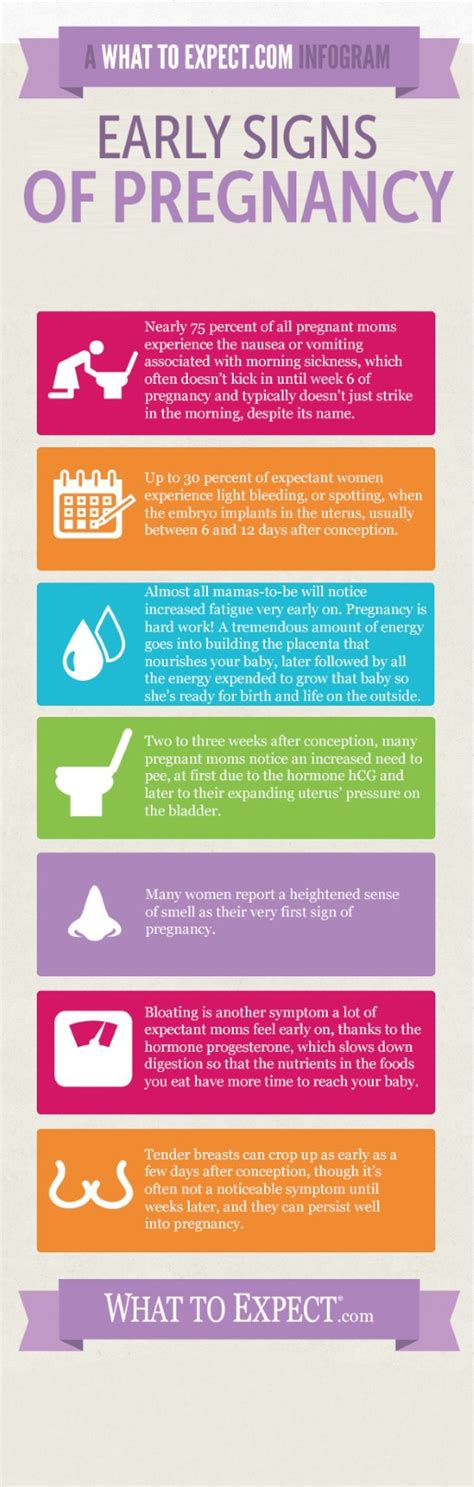 Infographic: Early Signs and Symptoms of Pregnancy | What to Expect