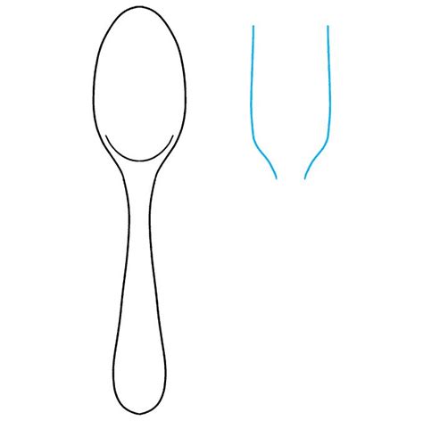 How to Draw a Spoon and Fork - Really Easy Drawing Tutorial | Drawing ...