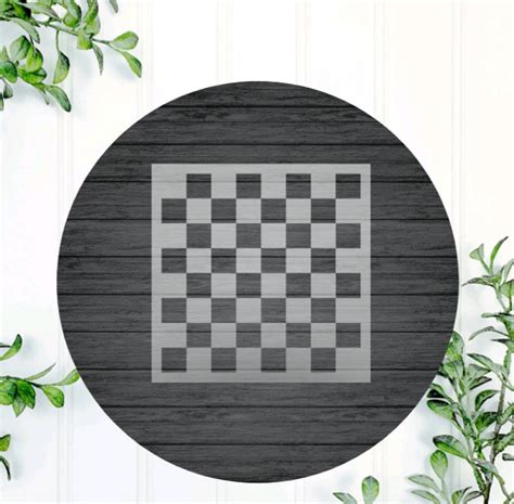 Reusable Checkerboard Stencil Classic Checkmate Design for DIY Projects ...